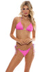 Luli Fama Oasis Babe Wavy Ruched Back Tie Side Bottom